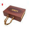 Lackierpapier-Geschenkverpackungsbox Geblasene faltbare Geschenkboxen mit Griff