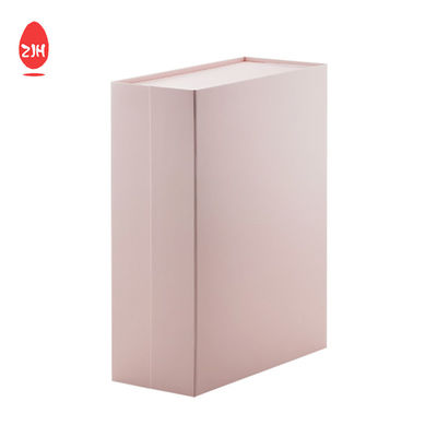 Embalaje de papel plegable magnético rígido rosado que sella la caja de regalo para embalar