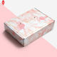Berwarna 250g Art Paper Kotak Kemasan Kosmetik Foil Emas Merah Muda
