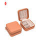 浮彫りになる小さい旅行ペーパー宝石類のギフト用の箱の Pu の革携帯用宝石類の箱