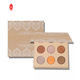 Embalaje de paleta de sombra de ojos de color de mezcla de caja cosmética de lujo en relieve