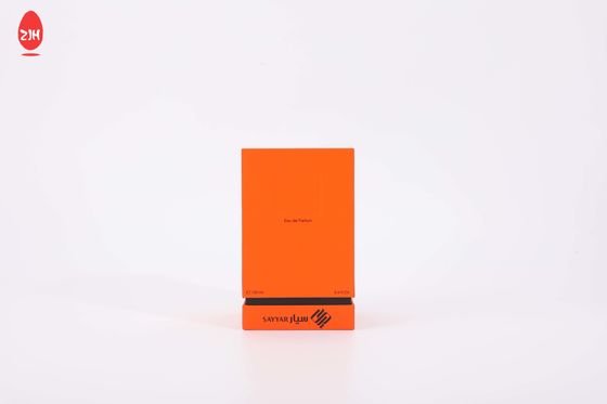 Scatola d'imballaggio della candela del regalo di carta arancio amichevole del cartone di ECO con il coperchio