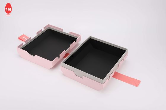 Het Document van het luxe Vouwbaar Karton Schoenenvakje, Magnetische Stijve Verpakkende Roze Giftvakjes