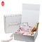 Vide simple blanc de boîte faite main d'emballage de cadeau imprimé rigide de luxe