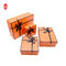 Cartón anaranjado durable del almacenamiento del rectángulo de la caja de empaquetado del regalo de la cartulina del Bowknot