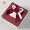 Matowe laminowane składane pudełka na prezenty Luksusowe pudełko kartonowe z dużą wstążką