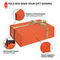 FSC UV-coating oranje kartonnen doos geschenk stijve verpakking met lint