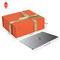 FSC Rivestimento UV Scatola di cartone arancione Confezione regalo rigida con nastro
