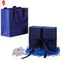Eco Bag Printing Bahan Papan Abu-abu Disesuaikan Set Kotak Hadiah Pengemasan Set Kotak Hadiah