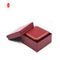 Kotak Penyimpanan Perhiasan Kulit Laminasi Emas Merah Mengkilap Pencetakan 4C
