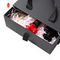 Коробка твердых бумажных духов упаковывая с подарочной коробкой черноты ящика ленты ФСК сползая