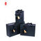 Starre Parfüm-Verpackungsbox aus Papier mit Band FSC-Schiebeschublade, schwarze Geschenkbox
