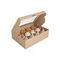 جعبه بسته بندی قابل استفاده مجدد دسر کوکی لوکس جعبه کاغذی جای کیک کوچک با درج