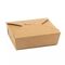 Устранимая упаковка еды пузыря слоения Крафт бумажной коробки Матт отсутствующей на вынос