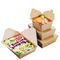Recipientes para embalagens de alimentos descartáveis ​​de 12,7 cm com gravação em relevo Caixa para embalagens de alimentos rápidos