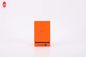 กล่องเทียนบรรจุภัณฑ์ของขวัญกระดาษแข็งสีส้มเป็นมิตรกับสิ่งแวดล้อมพร้อมฝาปิด